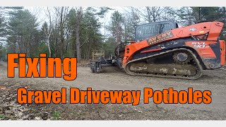 How To Fix Annoying Potholes In a Gravel Driveway [upl. by Anayit]