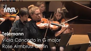 Telemann Viola Concerto in G major Rose Armbrust Griffin [upl. by Mikkanen]