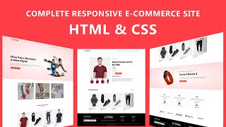 How To Make Ecommerce Website Using HTML And CSS Step By Step  Create eCommerce Website [upl. by Novyad746]