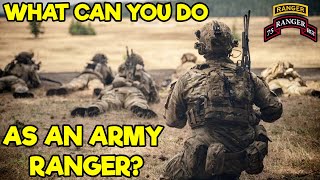 WHAT CAN YOU DO AS AN ARMY RANGER [upl. by Mogerly]