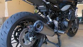 Kawasaki Z900RS Akrapovic Full Exhaust [upl. by Korry]