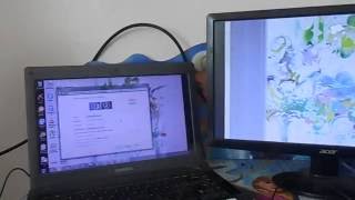 How to connect laptop to PC monitor VGA Cable [upl. by Aihsital188]