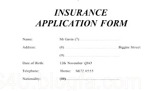 insurance application form listening test ielts exam 2019  listening practice test 2020  ielts [upl. by Nahtannoj]