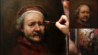 Rembrandts painting technique demo [upl. by Bernadine301]