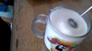 Aerolatte Review Frothing Cold Milk In Under 1 Minute [upl. by Irbmac]