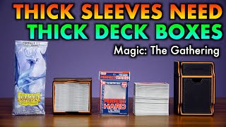 Thick Inner Sleeves Need THICKEST Deck Boxes  DoubleSleeved Magic The Gathering Pokemon Cards [upl. by Teryl]