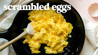 SCRAMBLED EGGS  How To Make Perfect Scrambled Eggs for Breakfast [upl. by Eonak]