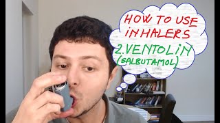 2 How to use inhalers  Ventolin salbutamol [upl. by Aleacem]