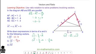 Vectors and Ratio [upl. by Nadirehs616]