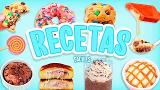 8 RECETAS FACILES Y RAPIDAS QUE NECESITAS PROBAR  SIN HORNO  Tutoriales Belen [upl. by Iluj]