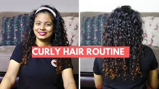 My Curly Hair Routine I Malayalam [upl. by Sig629]