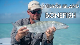 Andros Island Bonefish  Bahamas Fly Fishing [upl. by Nefets]