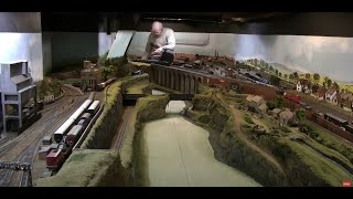 Incredible huge model railway layout in a basement [upl. by Cassi]