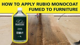 How To Apply Rubio Monocoat FUMED on Furniture [upl. by Beniamino]