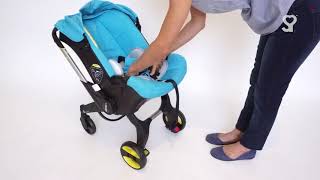 Doona Car Seat How To Use  How to Refit Infant Insert amp Head Support [upl. by Philips]