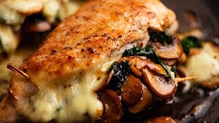 Mushroom Stuffed Chicken Breast [upl. by Werdna]