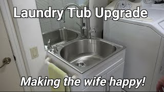 DIY  Laundry Tub Upgrade [upl. by Mungo535]