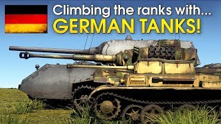 Climbing the ranks with GERMAN TANKS  War Thunder [upl. by Golightly]