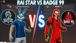 RAISTAR VS BADGE 99  RED DAMAGE KING VS INDIAN LEGEND  AMAZING ROOM  اقوى تحدي في سرفر الهند [upl. by Horvitz]