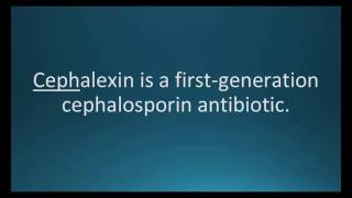 How to pronounce cephalexin Keflex Memorizing Pharmacology Flashcard [upl. by Imhskal527]