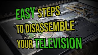 Easy steps to disassemble your television Samsung UN55KS8000 [upl. by Enelrahc439]