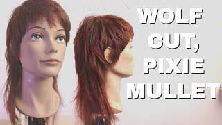 WOLF CUT MULLET HAIR TUTORIAL [upl. by Naniac]