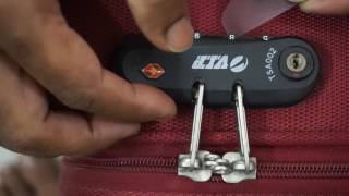 2 mins Trick to Unlock Any TSA Luggage Lock [upl. by Adnilahs]