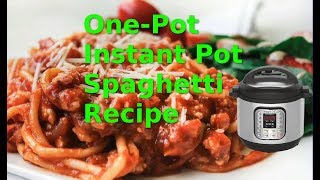 One Pot Instant Pot Spaghetti Recipe The easiest spaghetti to make in your Instant Pot [upl. by Rollecnahc426]